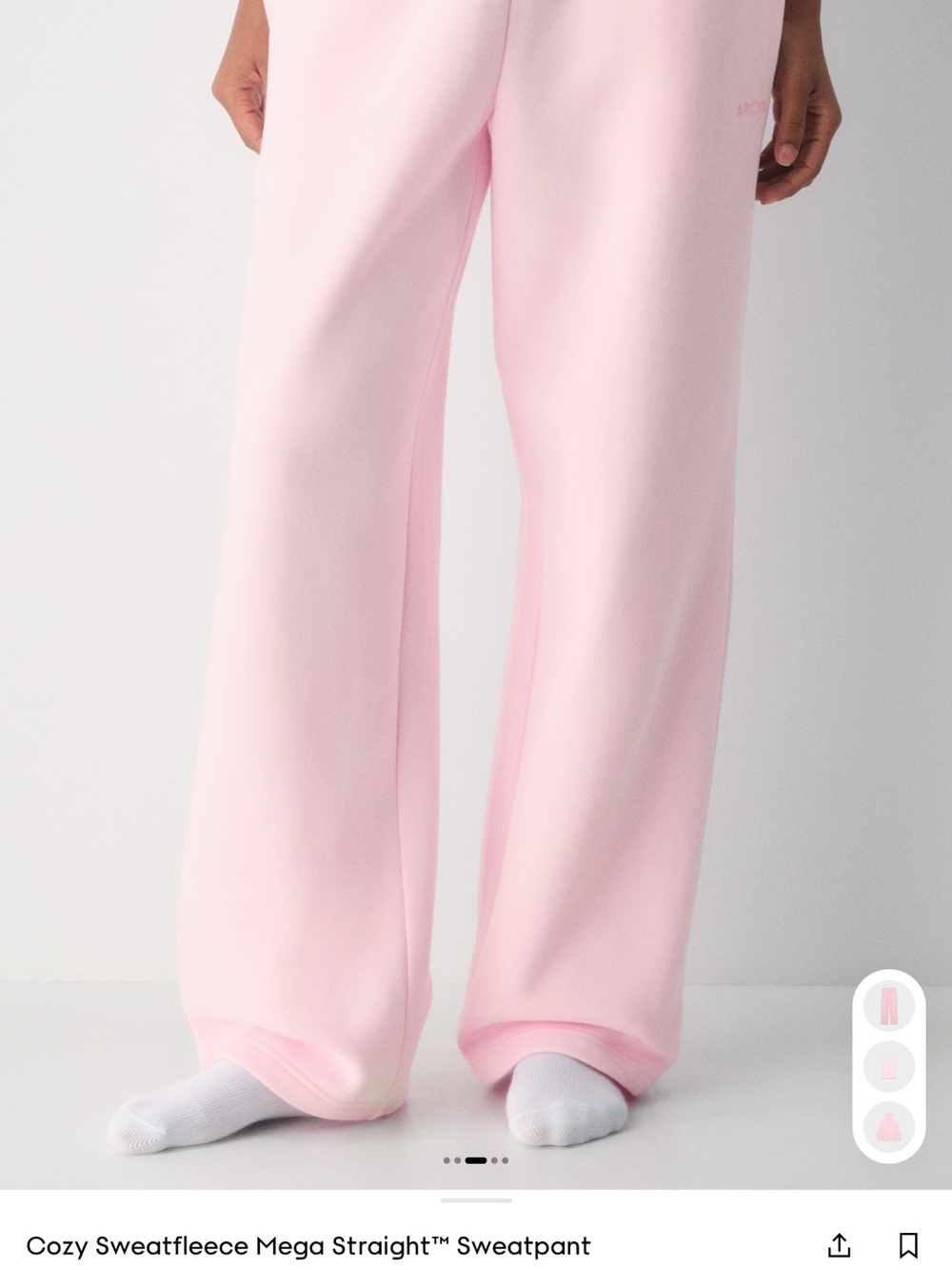 Aritzia Cozy Sweatfleece Mega Straight Sweatpant